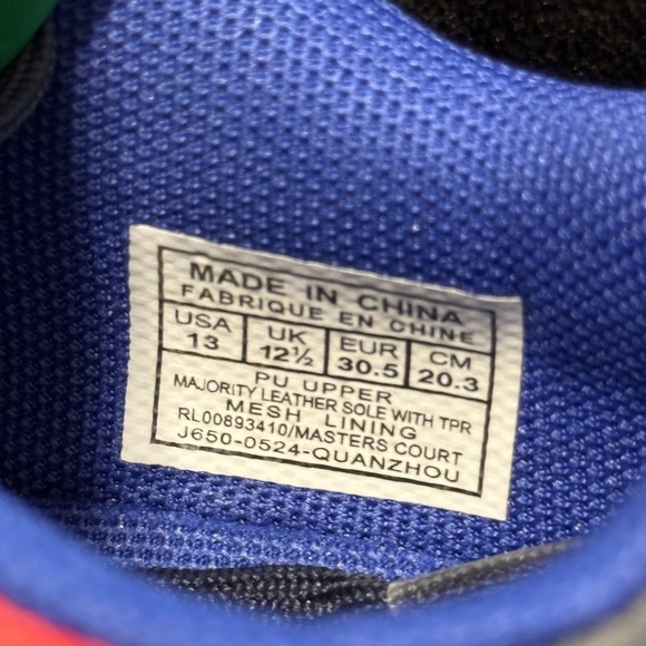 Polo by Ralph Lauren Kids Green and Blue Sneakers with Vibrant Design - Picture 12 of 14